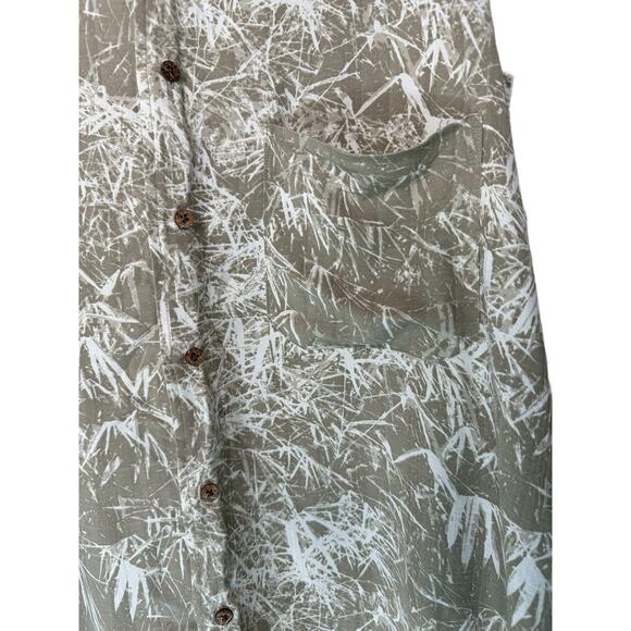 Pendleton Men's Shirt Tan Silk Beachy Resort Button Down Short Sleeve Size XL - Picture 3 of 8